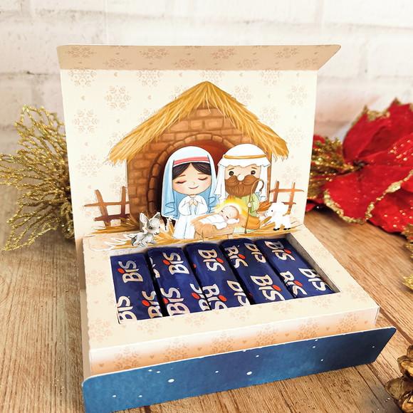 5 Caixas Pop Up com Bis Natal Cristão
