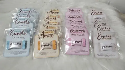 Cartão com Bala Personalizada Dia dos Professores