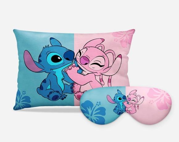 Kit Almofada +mascara de Dormir Stitch