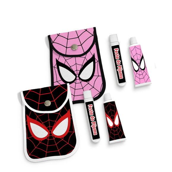 Kit Higiene Homem Aranha e Mulher Aranha