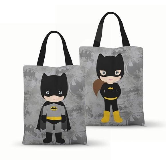 Ecobag Batman e Batgirl