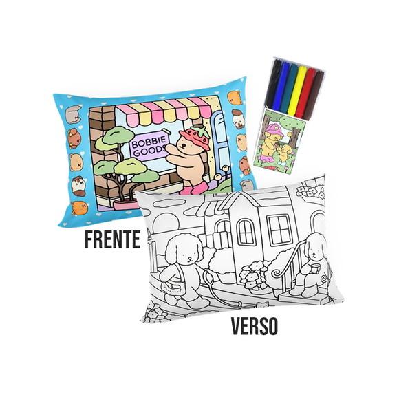 Almofada Boobie Goods Frente e Verso + Canetinha ( 20x30cm)