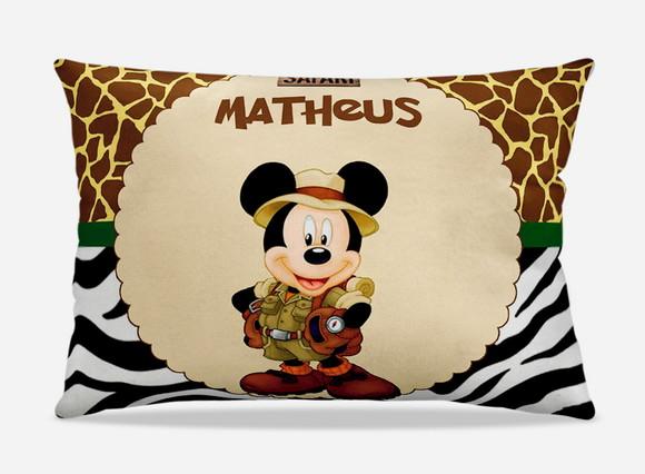 Almofada personalizada Mickey safari