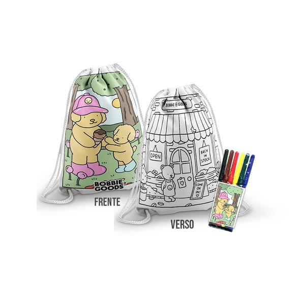 Sacochila Boobie Goods Frente e Verso + Canetinha