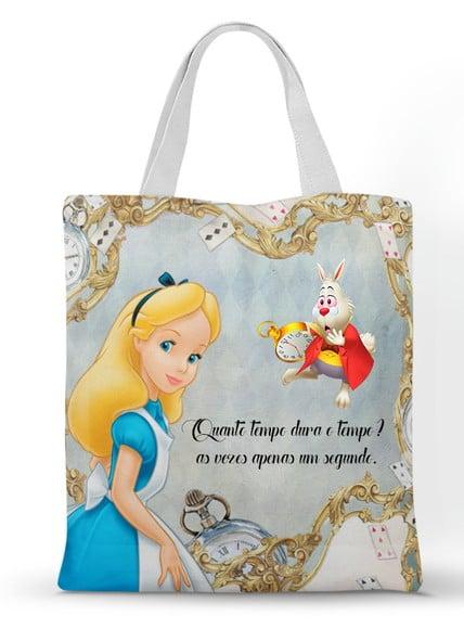 Ecobag ( Sacola Personalizada) Alice no Pais das Maravilhas