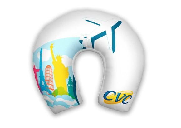 Almofada Pescoço Turismo Cvc ( Fazemos com Sua Logo )