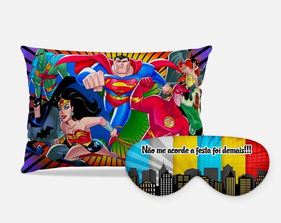 Kit festa do Pijama Liga da Justiça
