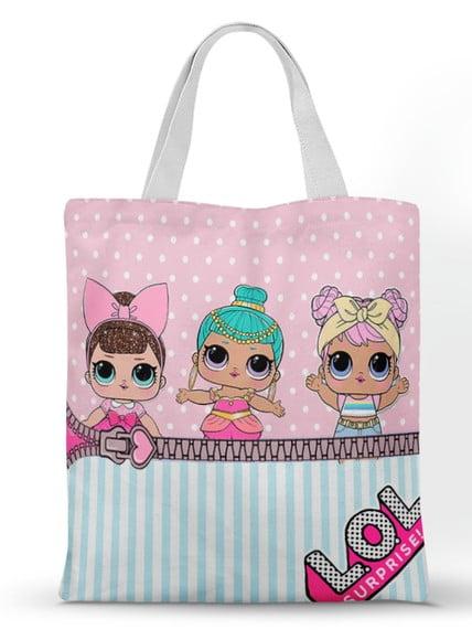Ecobag ( Sacola Personalizada) Tema Lol Surprise 20x30cm
