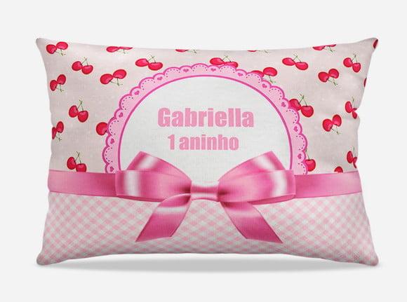 Almofada 20x30 cereja