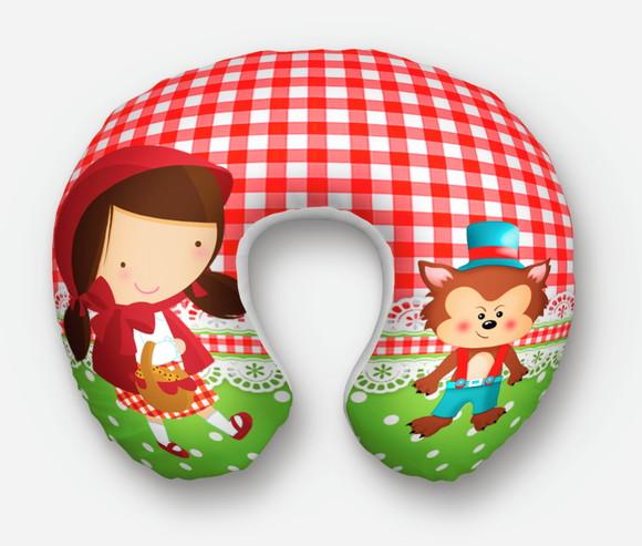 Almofada Pescoço Chapeuzinho Vermelho