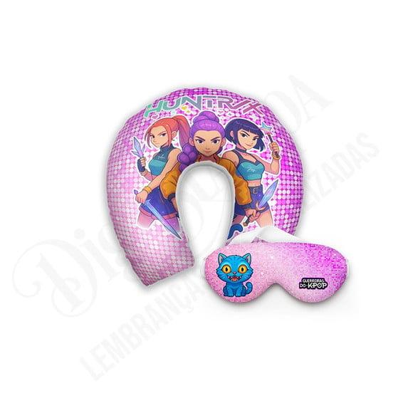 Kit Almofada Pescoço + Mascara Guerreiras K Pop