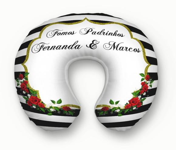 Almofada Adulto Pescoço Padrinhos Casamento