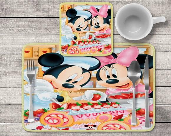 Jogo Americano Confeitaria Minnie/mickey