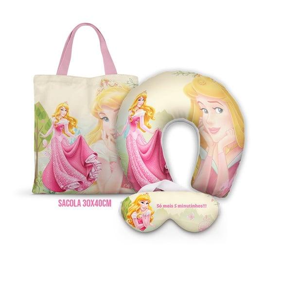 Kit Almofada Pescoço + Ecobag G + Mascara Bela Adormecida
