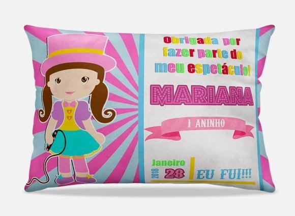 Almofada personalizada Circo rosa