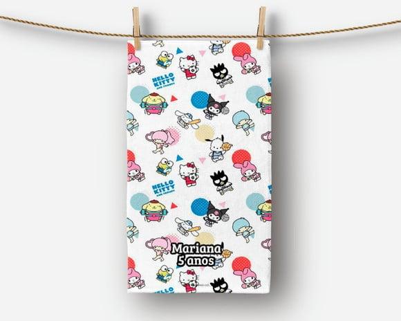 Toalha Lavabo 30x50cm Hello Kitty