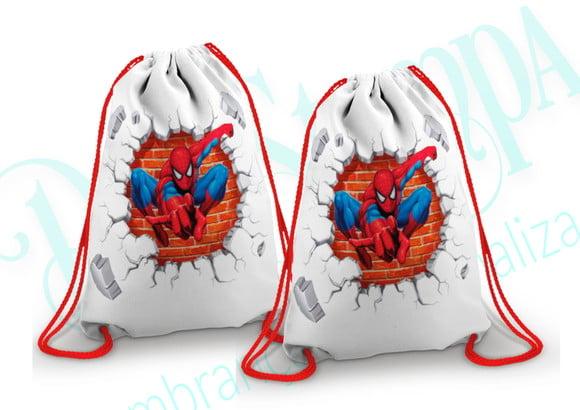 Mochilinha personalizada Homem aranha