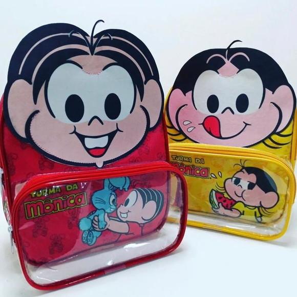 Mochila 3d com Bolso Turma da Mônica