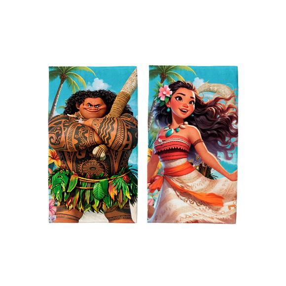 Toalha Lavabo 30x50cm Personalizada Moana