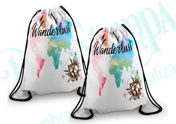 Mochilinha personalizada Wanderlust