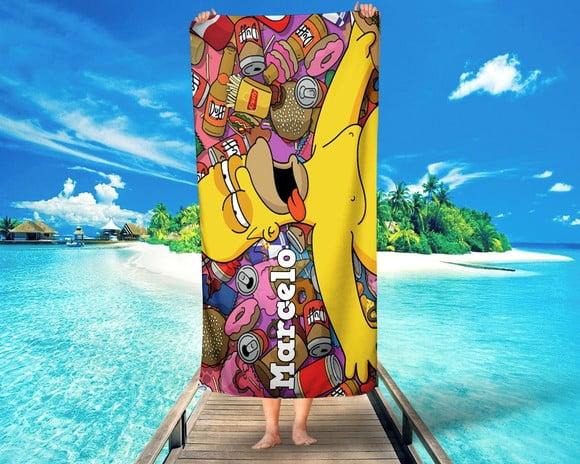 Toalha personalizada The Simpsons