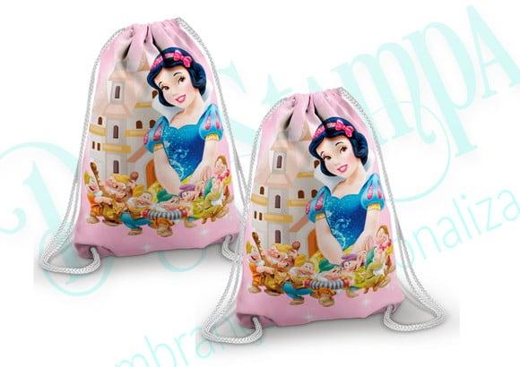 Mochilinha personalizada Branca de neve