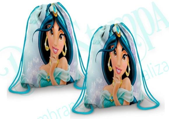 Mochilinha personalizada Princesa jasmine