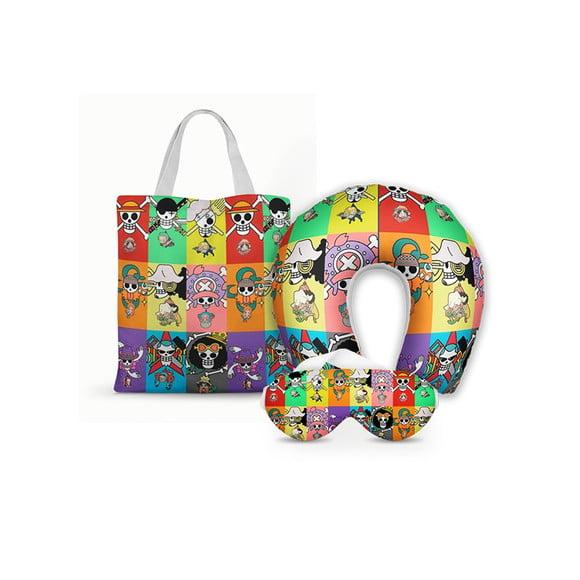 Kit Almofada Pescoço + Ecobag G + Mascara One Piece