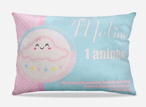 Almofada Personalizada Chuva de Bençãos/Amor 20x28cm