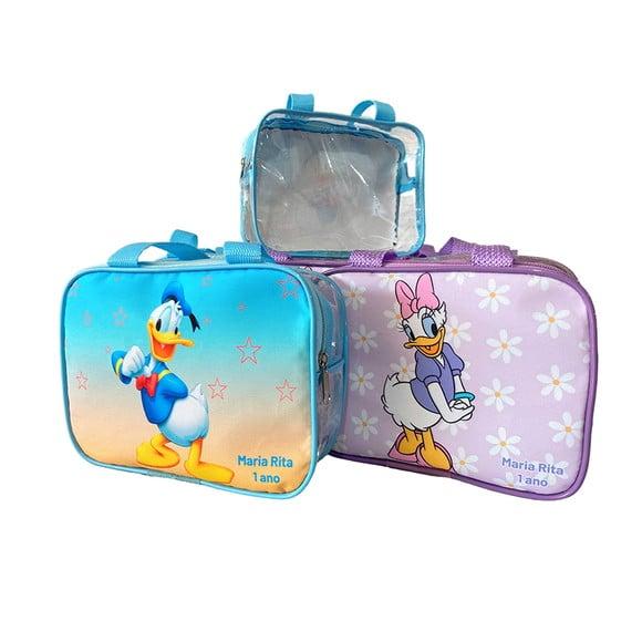 Lancheira Transparente Donald e Margarida