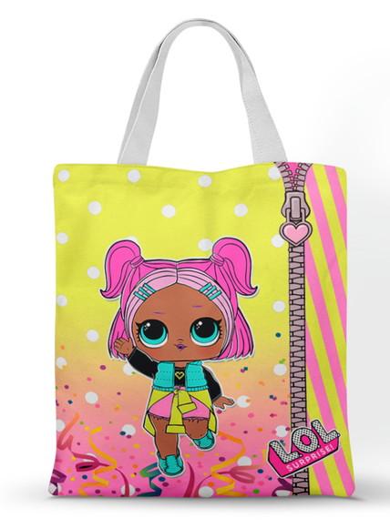 Ecobag ( Sacola Personalizada) Tema Lol Surprise 20x30cm