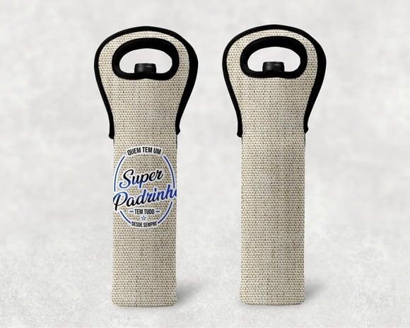 Porta vinho personalizado em neoprene