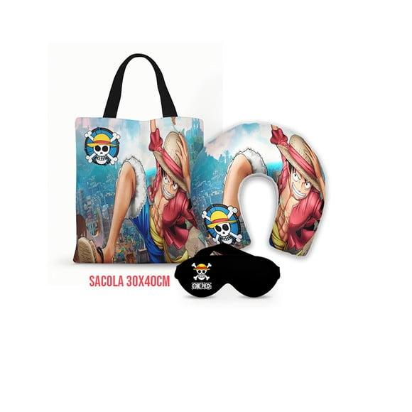 Kit Almofada Pescoço + Ecobag G + Mascara One Piece