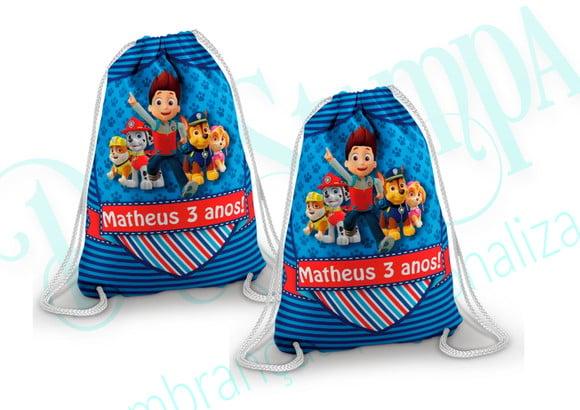 Mochilinha personalizada Patrulha canina