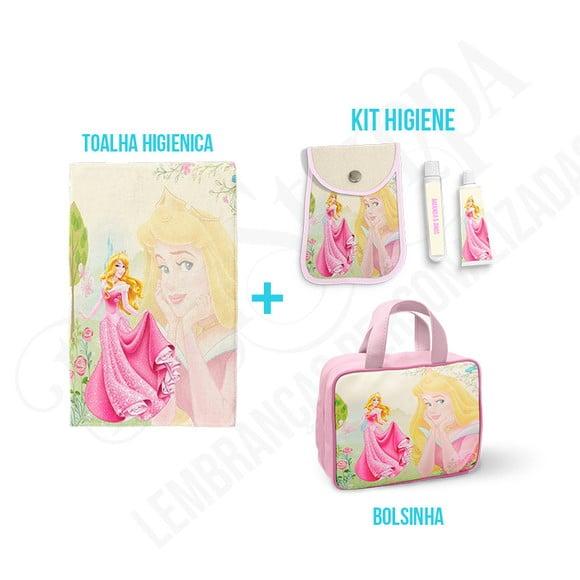 Bolsinha + Kit Higiene + Toalha Higienica Bela Adormecida