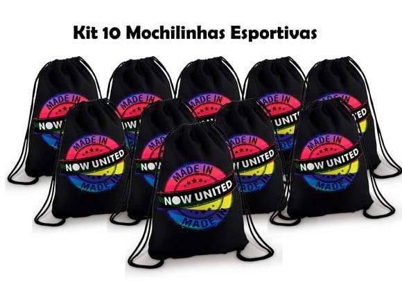 Kit 10 Mochilas esportivas NOW UNITED