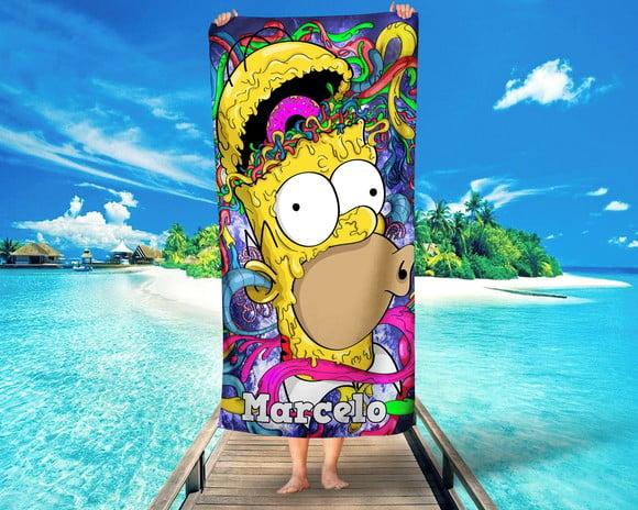 Toalha personalizada The Simpsons