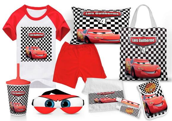 Kit festa do Pijama completo Carros Disney