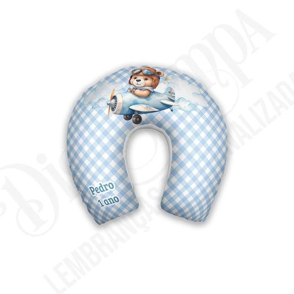 Almofada Pescoço Urso Aviador