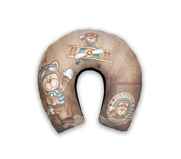 Almofada Pescoço Urso Aviador