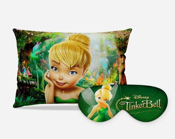 Kit Almofada + Mascara de Dormir Tinkerbell