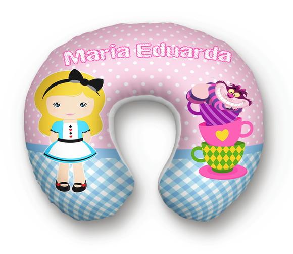 Almofada de pescoço Alice no pais das maravilhas