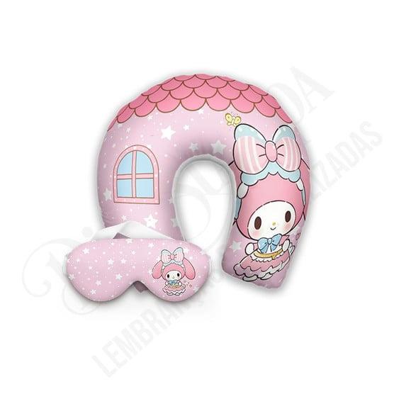 Kit Almofada Pescoço + Mascara de Dormir My Melody