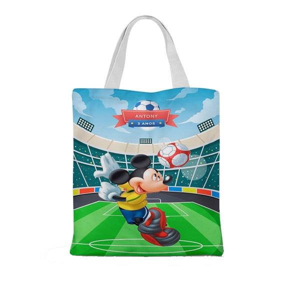 Ecobag ( Sacola ) Mickey Futebol