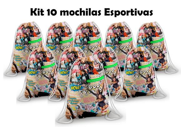 Kit 10 Mochilas esportivas NOW UNITED