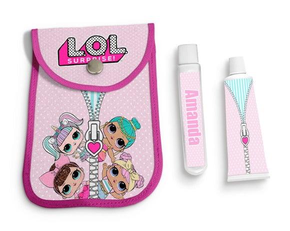Kit Necessarie + Escova e creme dental Lol Suprise