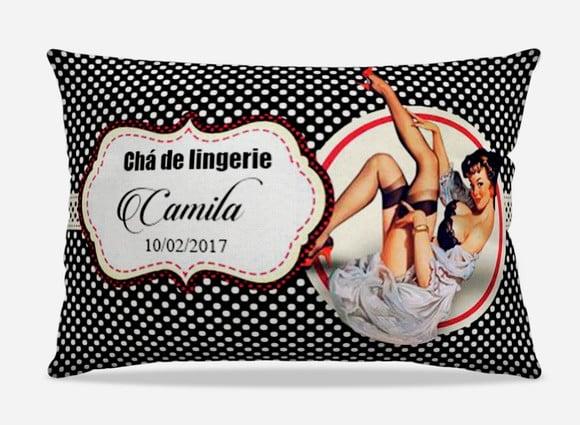 Mini Almofada chá de lingerie 14x19cm