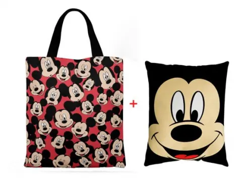 Kit Almofada + Sacola ( ECO BAG) personalizada Mickey