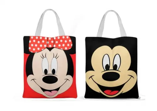 Ecobag ( Sacola ) Mickey Minnie 20x30cm