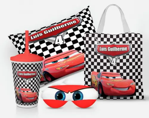 Kit festa do Pijama carros meninos